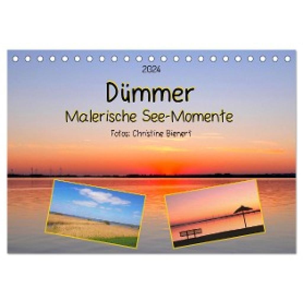 Bienert, Christine: Dümmer, Malerische See-Momente (Tischkalender 2024 DIN A5 quer), CALVENDO Monatskalender