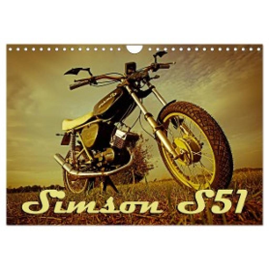 Sängerlaub, Maxi: Simson S51 (Wandkalender 2024 DIN A4 quer), CALVENDO Monatskalender