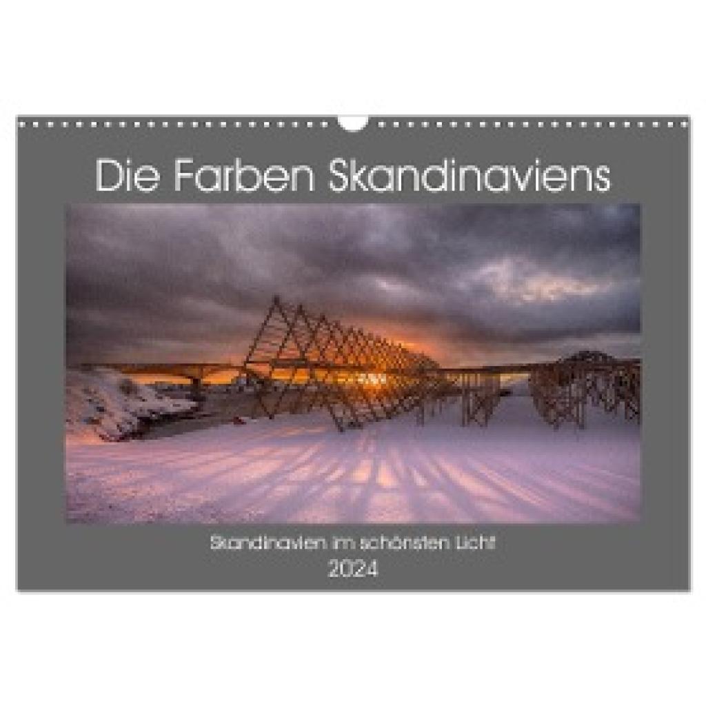 Oliver Schwenn: Die Farben Skandinaviens (Wandkalender 2024 DIN A3 quer), CALVENDO Monatskalender