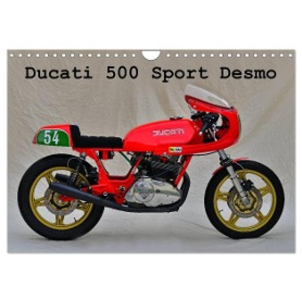 Laue, Ingo: Ducati 500 Sport Desmo (Wandkalender 2024 DIN A4 quer), CALVENDO Monatskalender