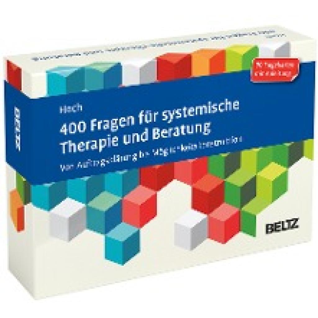 9783621284387 - 400 Fragen für systemische Therapie und Beratung 90 Fragekarten - Roman Hoch Box