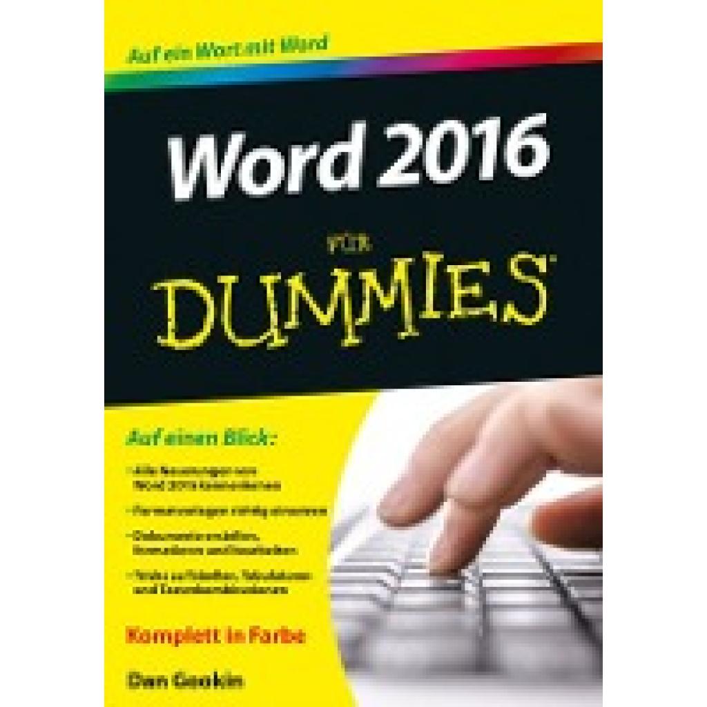 Gookin, Dan: Word 2016 für Dummies