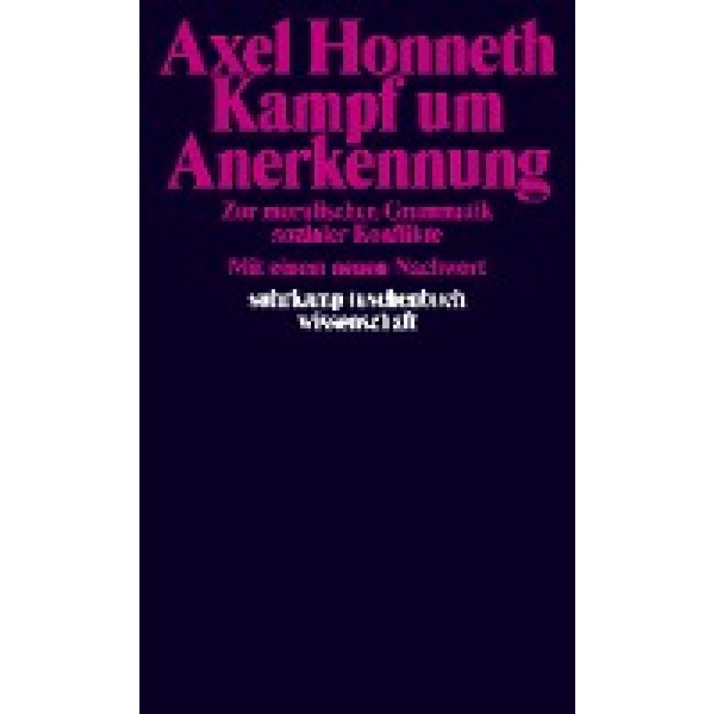 9783518287293 - Axel Honneth - GEBRAUCHT Kampf um Anerkennung Zur moralischen Grammatik sozialer Konflikte (suhrkamp taschenbuch wissenschaft) - Preis vom 12112023 060208 h 9783518287293 - Axel Honneth - GEBRAUCHT Kampf um Anerkennung Zur moralischen Grammatik sozialer Konflikte (suhrkamp taschenbuch wissenschaft) - Preis vom 12112023 060208 h