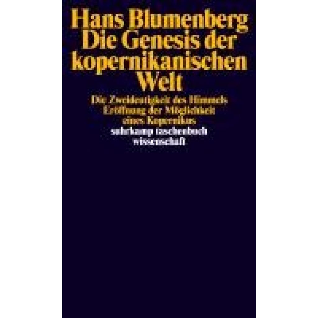 Die Genesis der kopernikanischen Welt (Blumenberg, Hans)