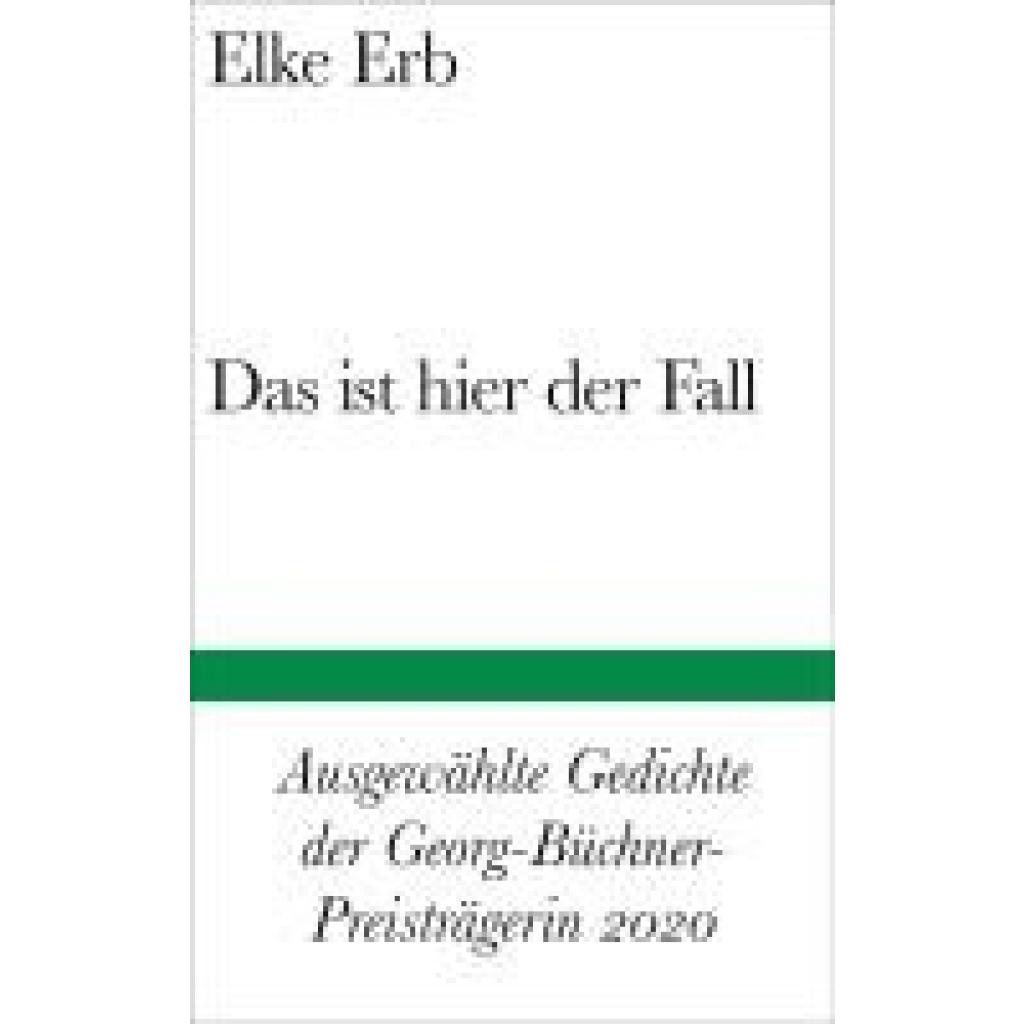 9783518225202 - Das ist hier der Fall - Elke Erb Gebunden