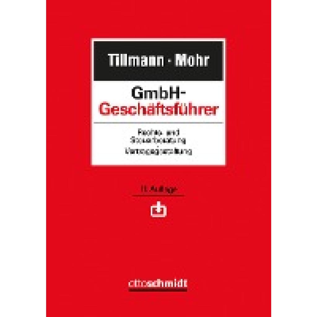 9783504321819 - GmbH-Geschäftsführer - Bert Tillmann Randolf Mohr Gebunden