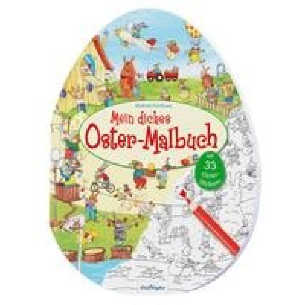 9783480238392 - Mein dickes Oster-Malbuch Kartoniert (TB)