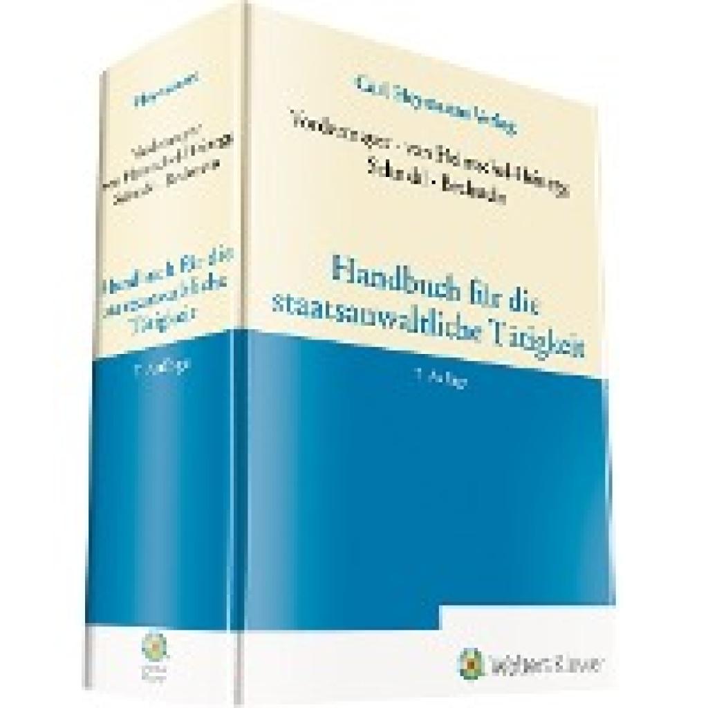 9783452298690 - Handbuch für die staatsanwaltliche Tätigkeit Gebunden