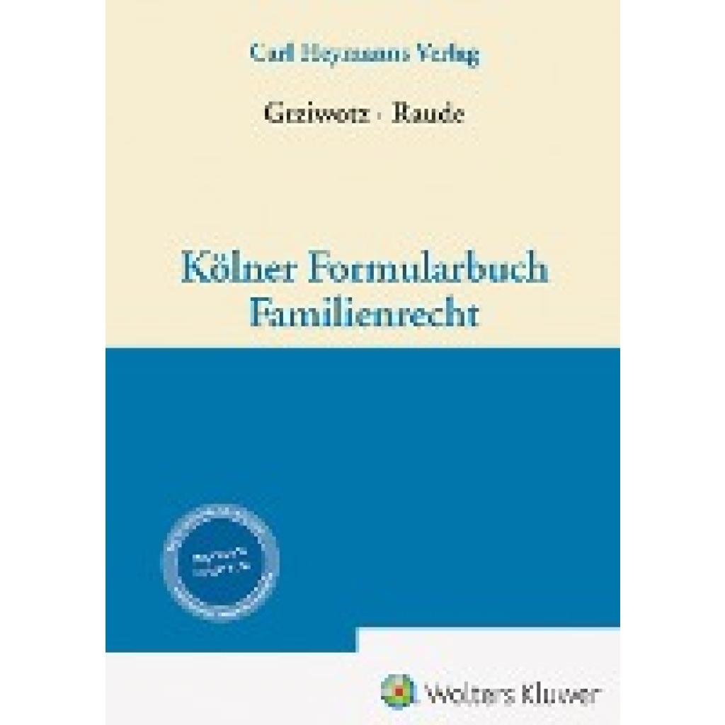 9783452274649 - Kölner Formularbuch Familienrecht 9783452274649 - Kölner Formularbuch Familienrecht