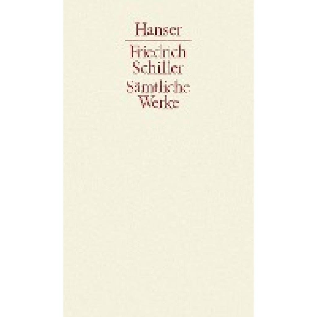 Schiller, Friedrich: Werke 3