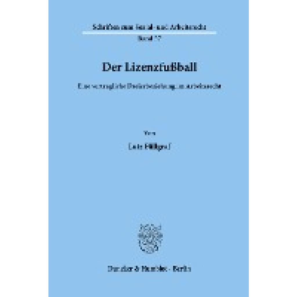 Füllgraf, Lutz: Der Lizenzfußball.
