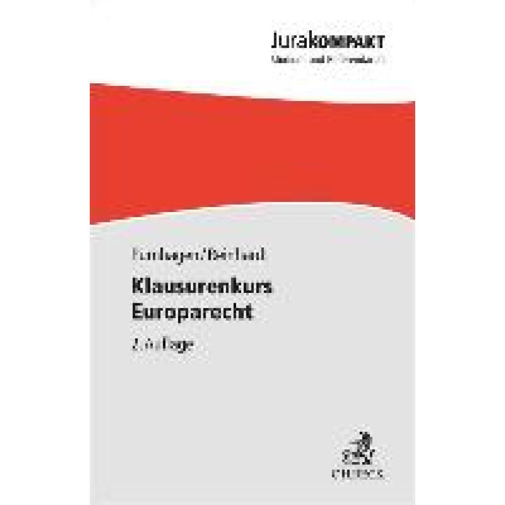9783406801396 - Klausurenkurs Europarecht - Kai Purnhagen Tilman Reinhardt Kartoniert (TB)