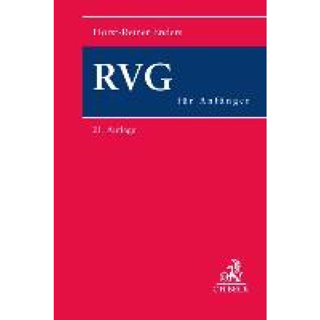 RVG für Anfänger (Enders, Horst-Reiner)