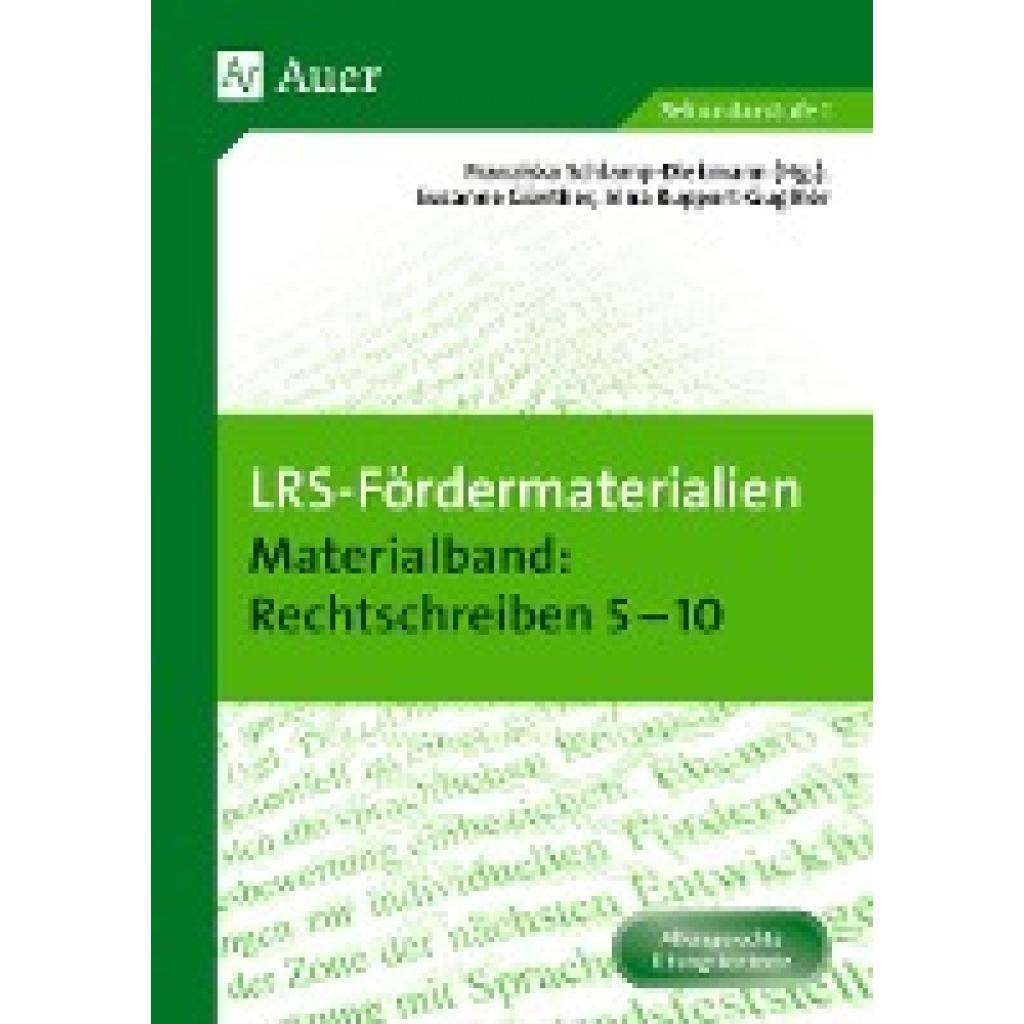 9783403072591 - LRS-Fördermaterialien Materialband Rechtschreiben 5-10 Geheftet