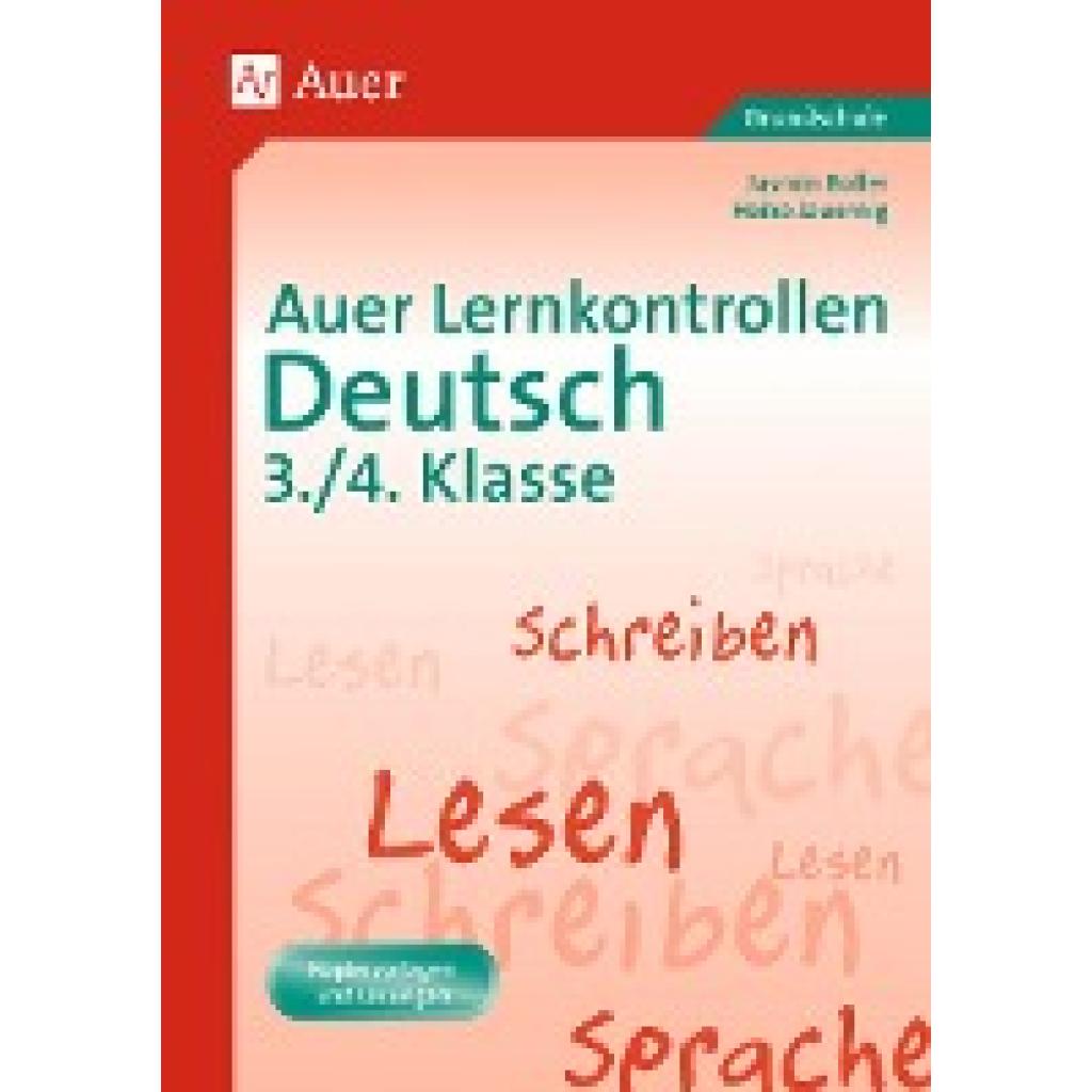 9783403063575 - Auer Lernkontrollen Grundschule   Auer Lernkontrollen Deutsch 3 4 Klasse - Jasmin Boller Heike Jauernig Kartoniert (TB)