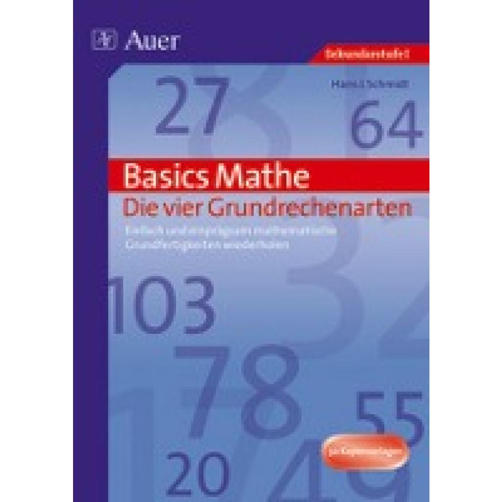 9783403062653 - Basics Mathe Die vier Grundrechenarten - Hans J Schmidt Geheftet