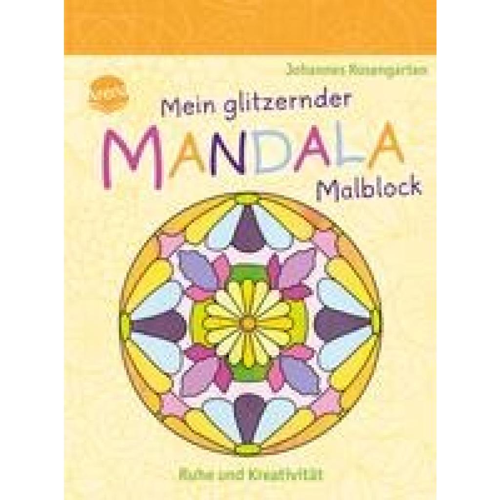 Mein glitzernder Mandala-Malblock. Ruhe und Kreativität