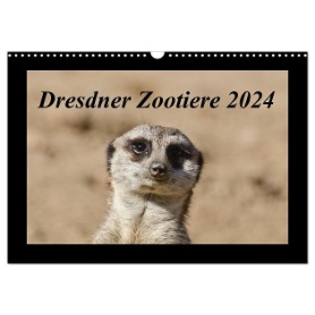 Weirauch, Michael: Dresdner Zootiere 2024 (Wandkalender 2024 DIN A3 quer), CALVENDO Monatskalender