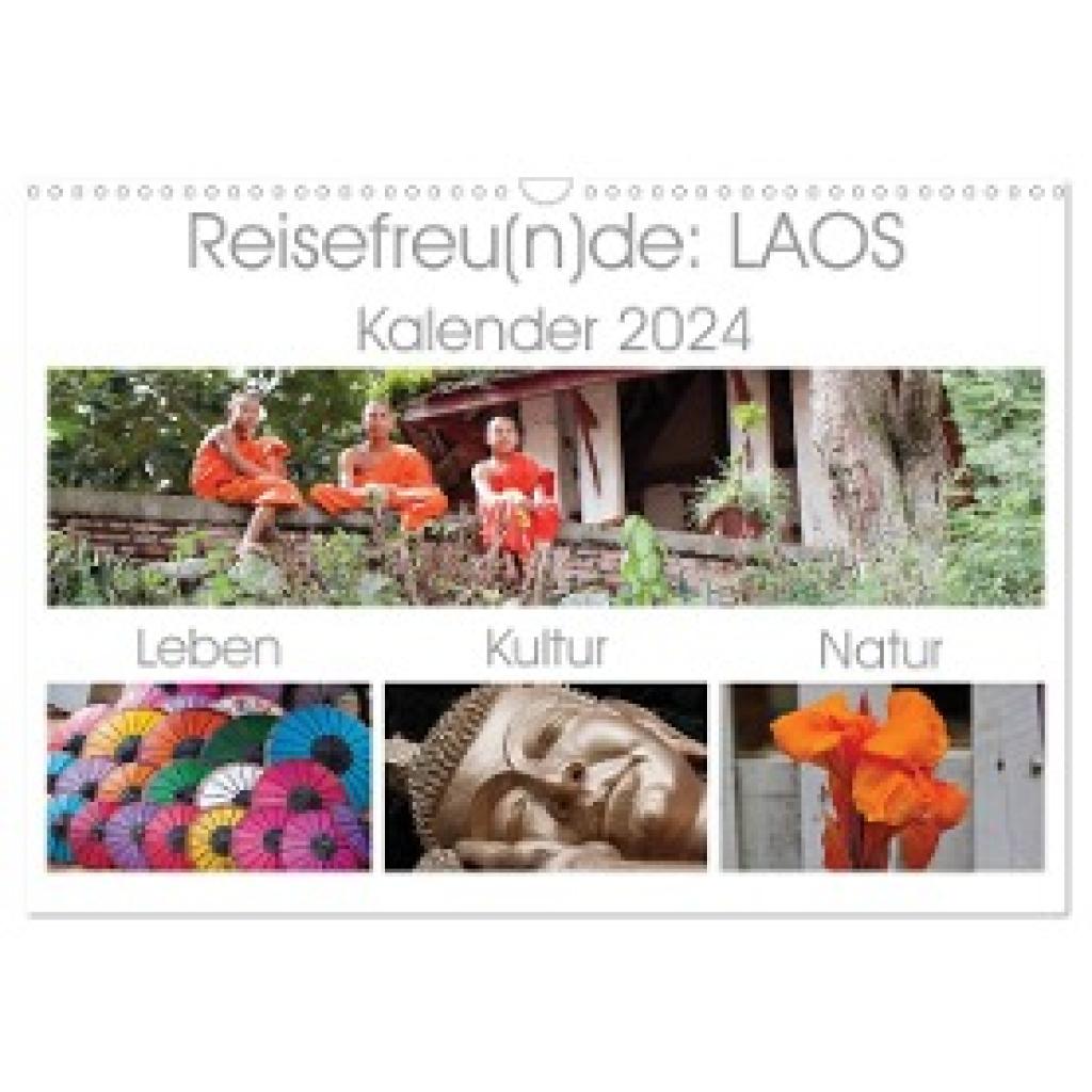Gruse, Sven: Reisefreu(n)de: Laos (Wandkalender 2024 DIN A3 quer), CALVENDO Monatskalender