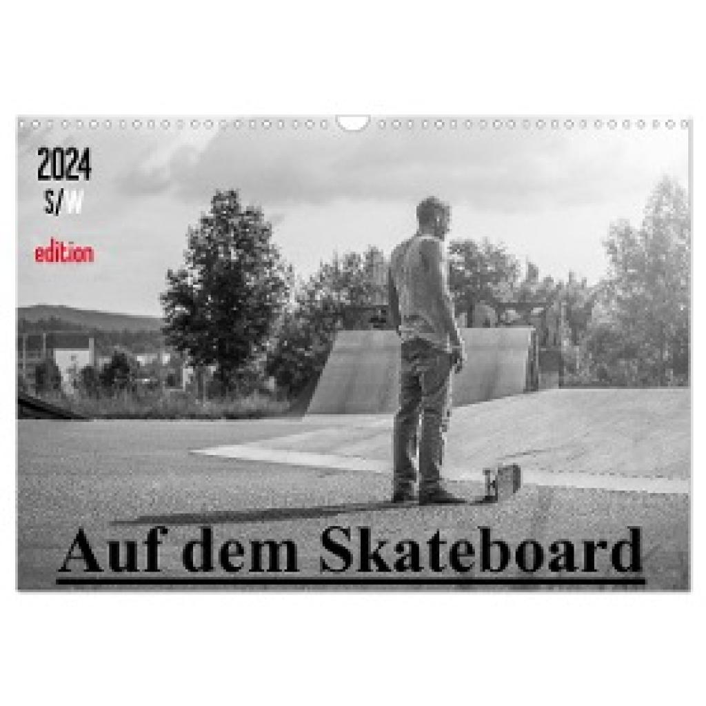 Wenk, Michael: Auf dem Skateboard (Wandkalender 2024 DIN A3 quer), CALVENDO Monatskalender