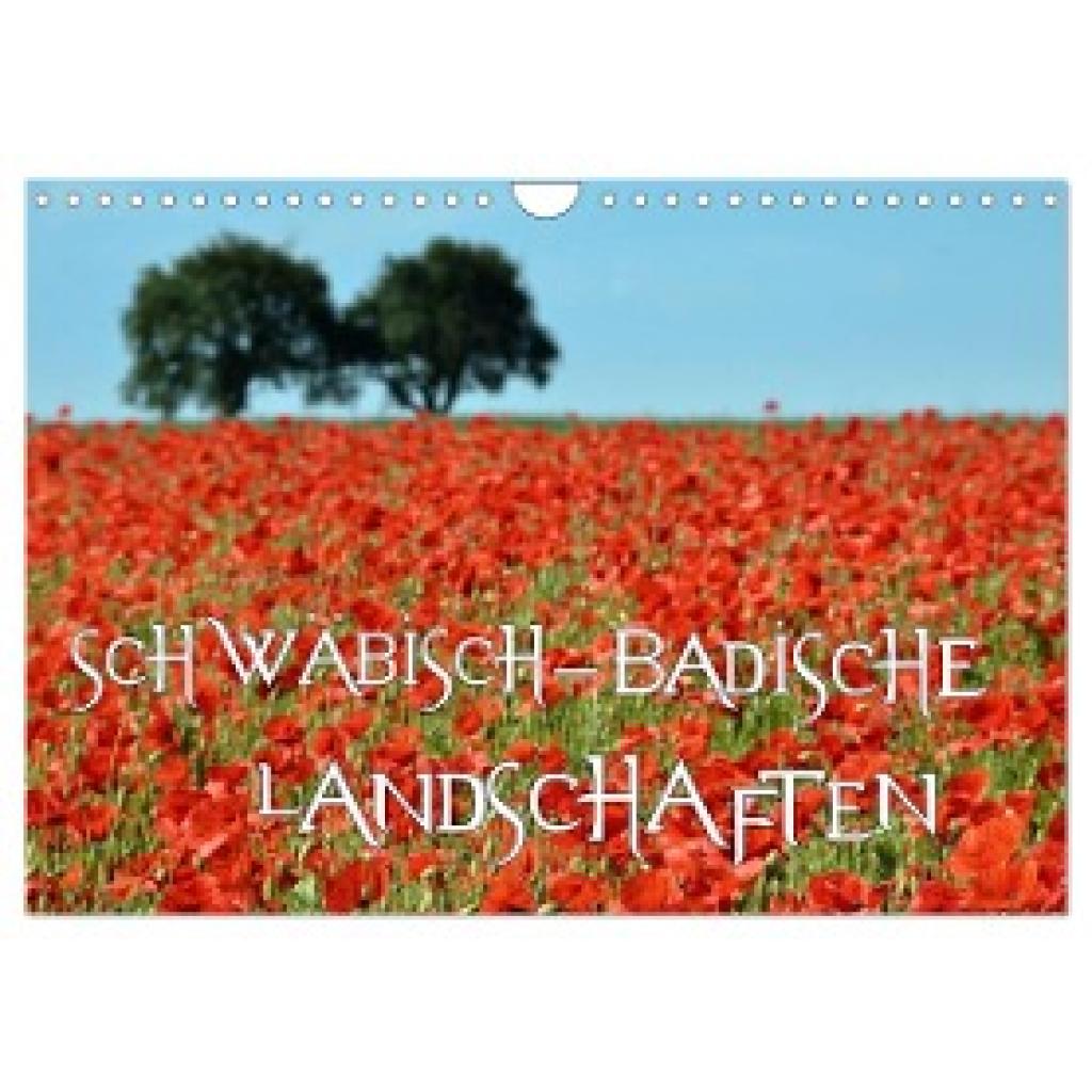 Mathias, Simone: SCHWÄBISCH-BADISCHE LANDSCHAFTEN (Wandkalender 2024 DIN A4 quer), CALVENDO Monatskalender