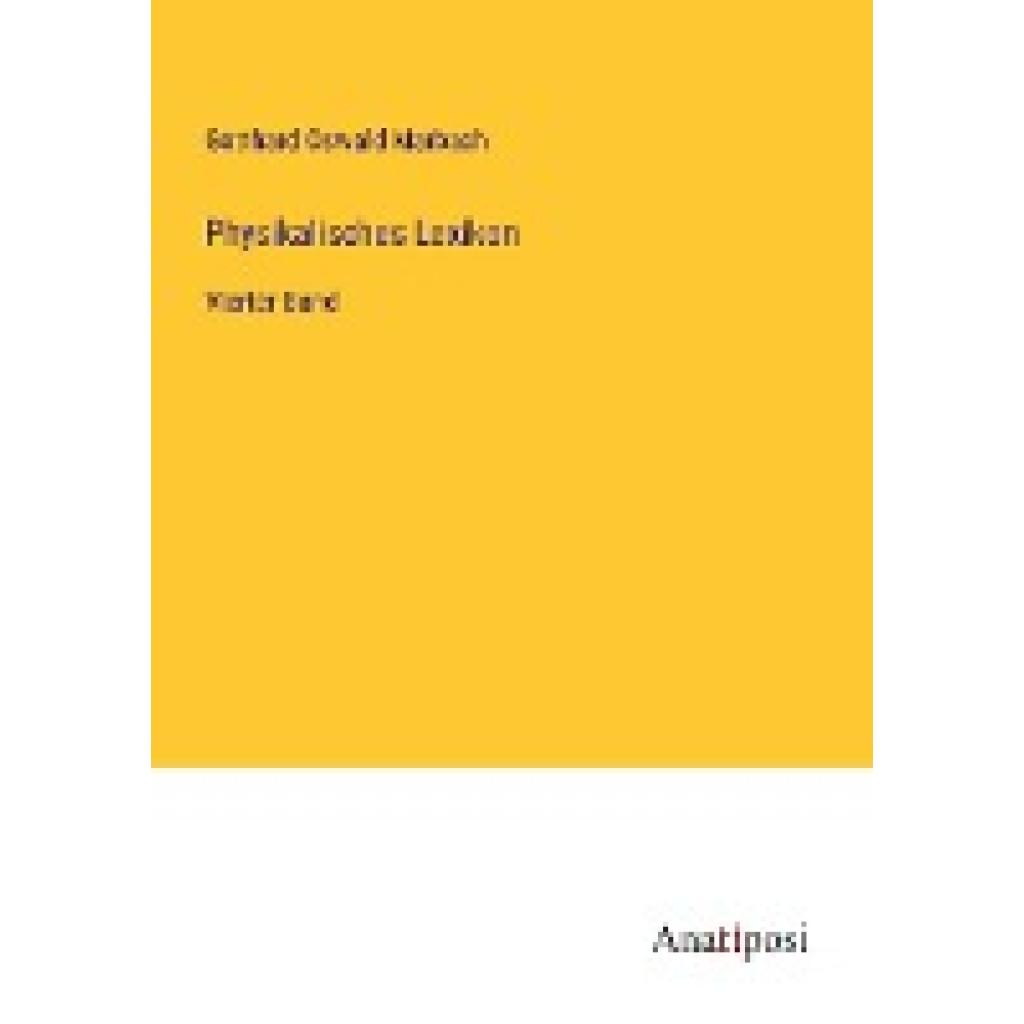 Marbach, Gotthard Oswald: Physikalisches Lexikon