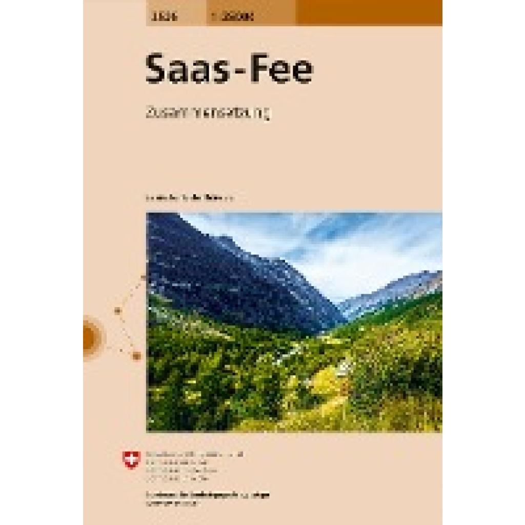 Swisstopo 1 : 25 000 Saas Fee