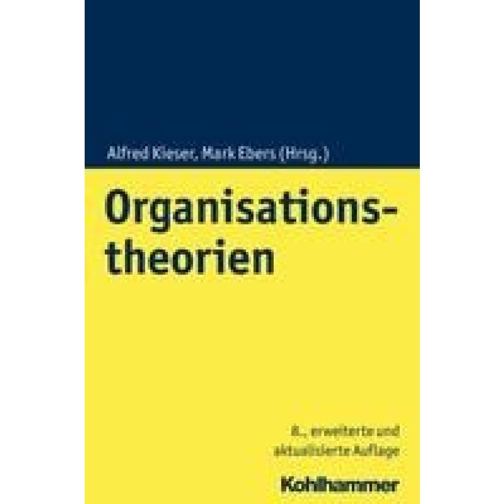 9783170348967 - Organisationstheorien Kartoniert (TB)