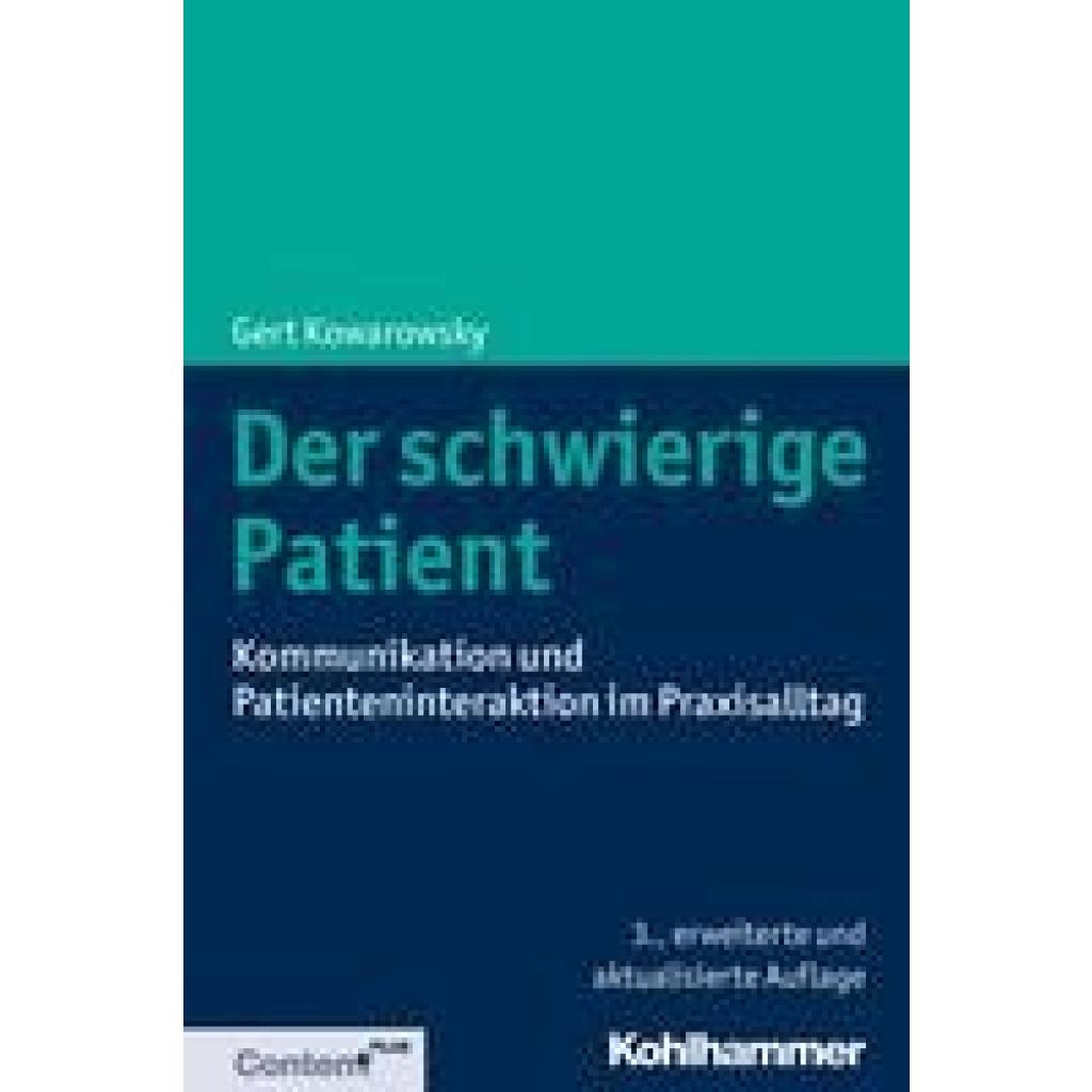 9783170336995 - Der schwierige Patient - Gert Kowarowsky Kartoniert (TB)