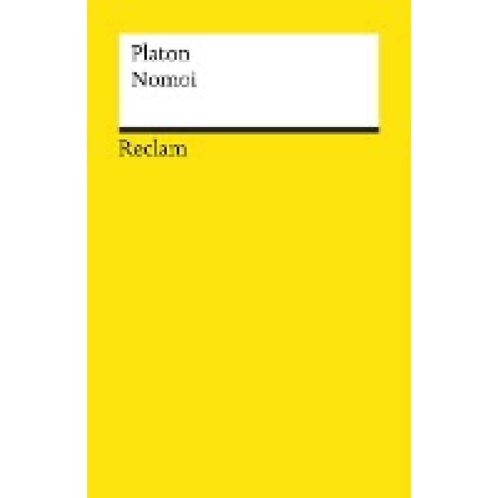 9783150193556 - Nomoi - Platon Taschenbuch 9783150193556 - Nomoi - Platon Taschenbuch