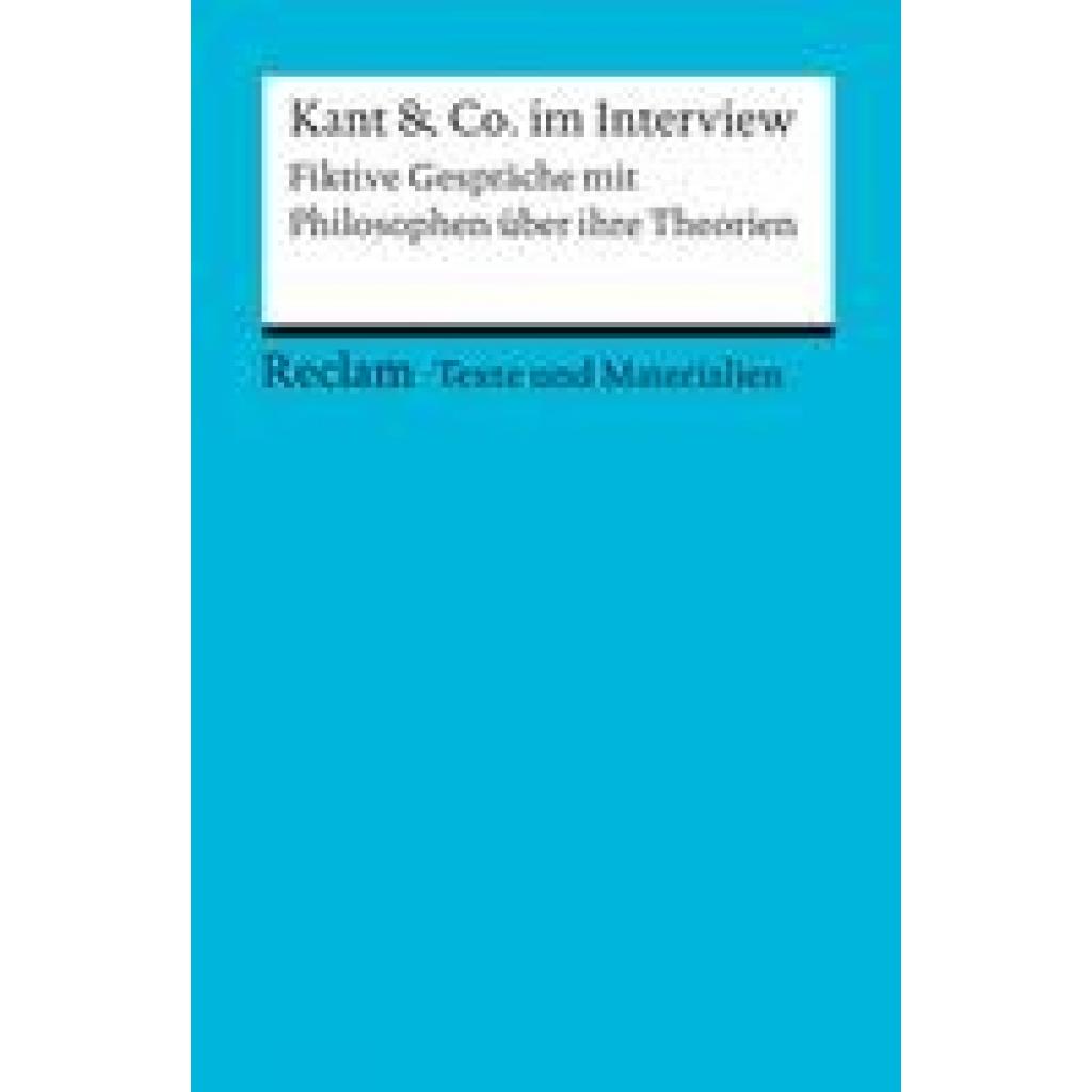 Peters, Jörg: Kant & Co. im Interview