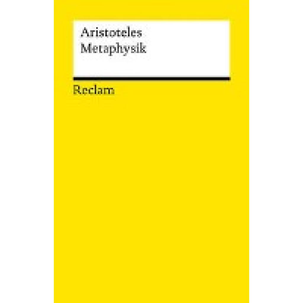 9783150142899 - Aristoteles Metaphysik Schriften zur Ersten Philosophie