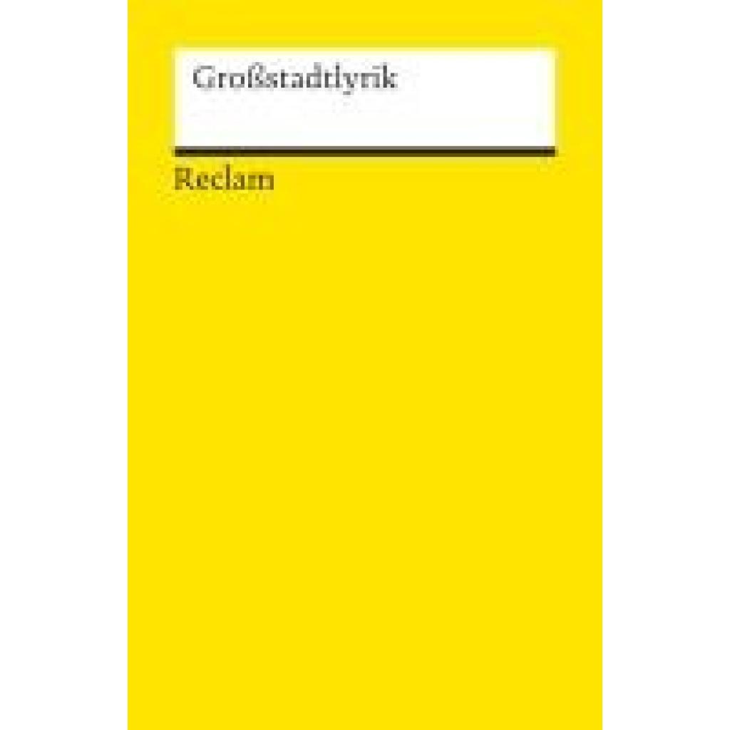 Großstadtlyrik