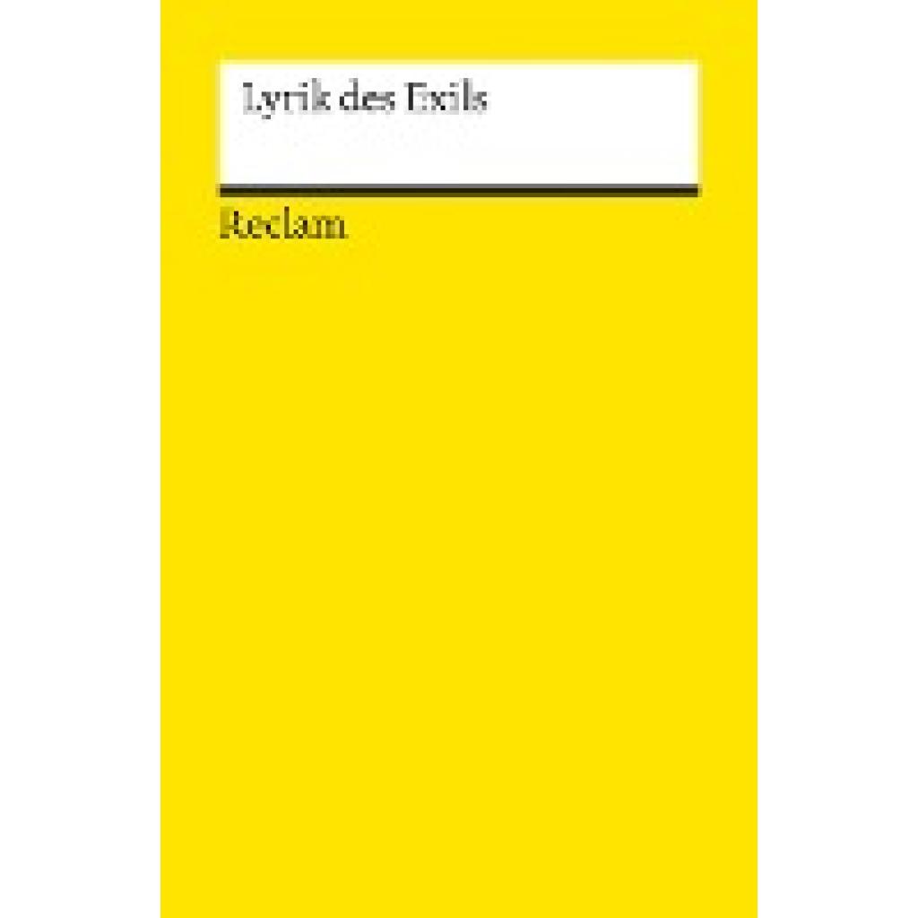 Lyrik des Exils