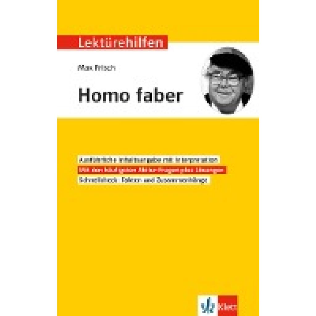 Eisenbeis, Manfred: Lektürehilfen Max Frisch "Homo faber"