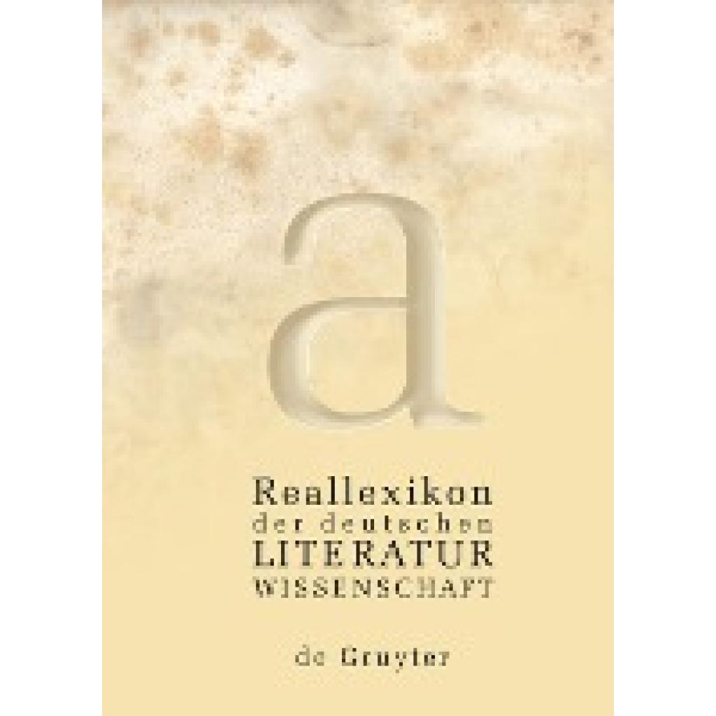 9783110193558 - Reallexikon der deutschen Literaturwissenschaft 3 Teile Kartoniert (TB)