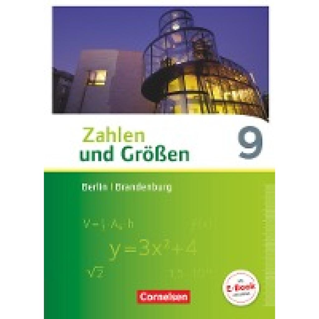 9783060085514 - Zahlen und Größen   Zahlen und Größen - Berlin und Brandenburg - 9 Schuljahr - Udo Wennekers Martina Verhoeven Ines Knospe Bernhard Bonus Gebunden