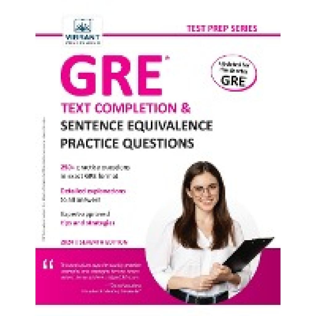 Publishers, Vibrant: GRE Text Completion and Sentence Equivalence Practice Questions