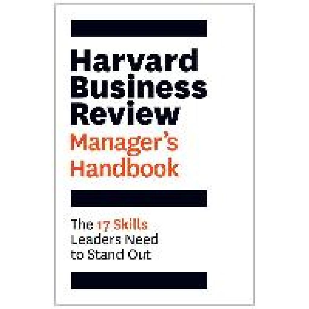 Harvard Business Review Manager's Handbook