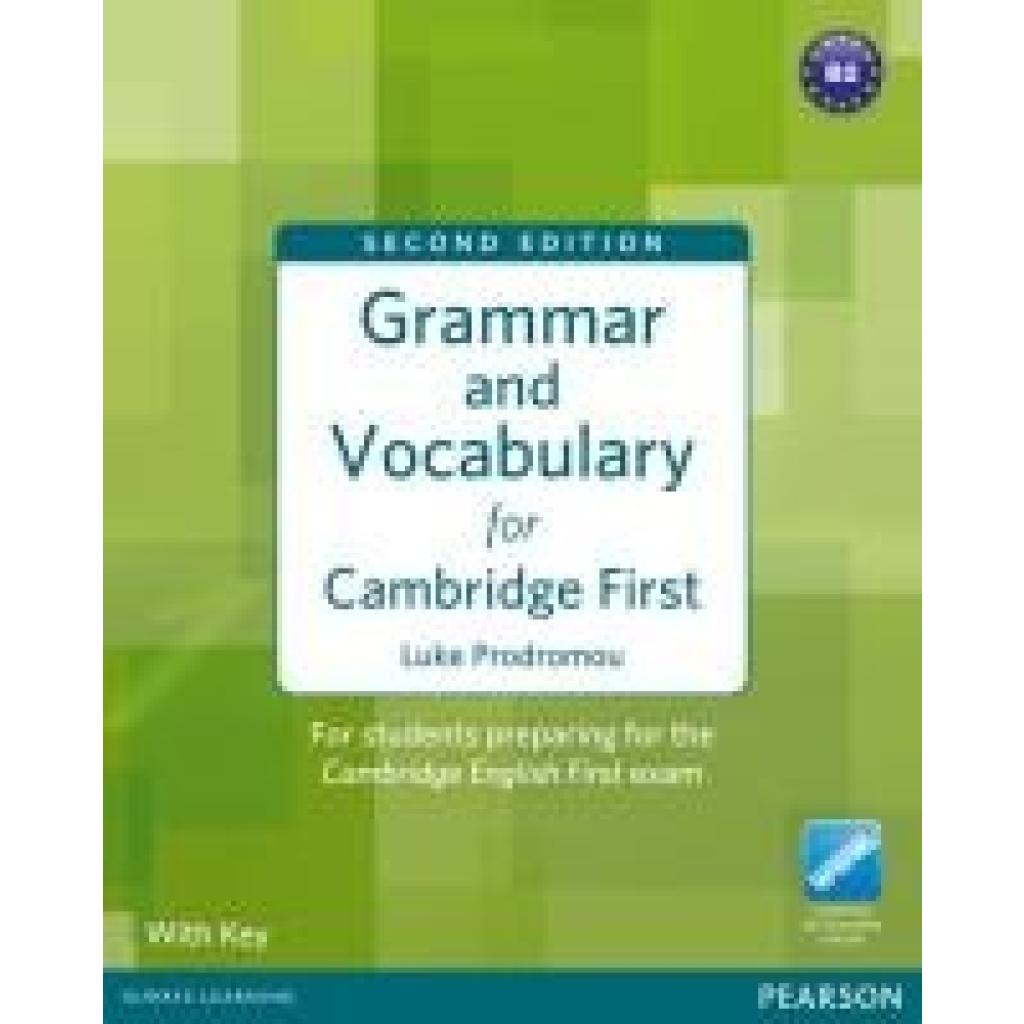 9781408290590 - Always Learning   Grammar and Vocabulary for Cambridge First with Key - Luke Prodromou Kartoniert (TB)