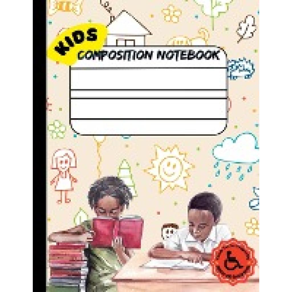 Verneuil, Sadia: Single Lined Composition Notebook for Kids