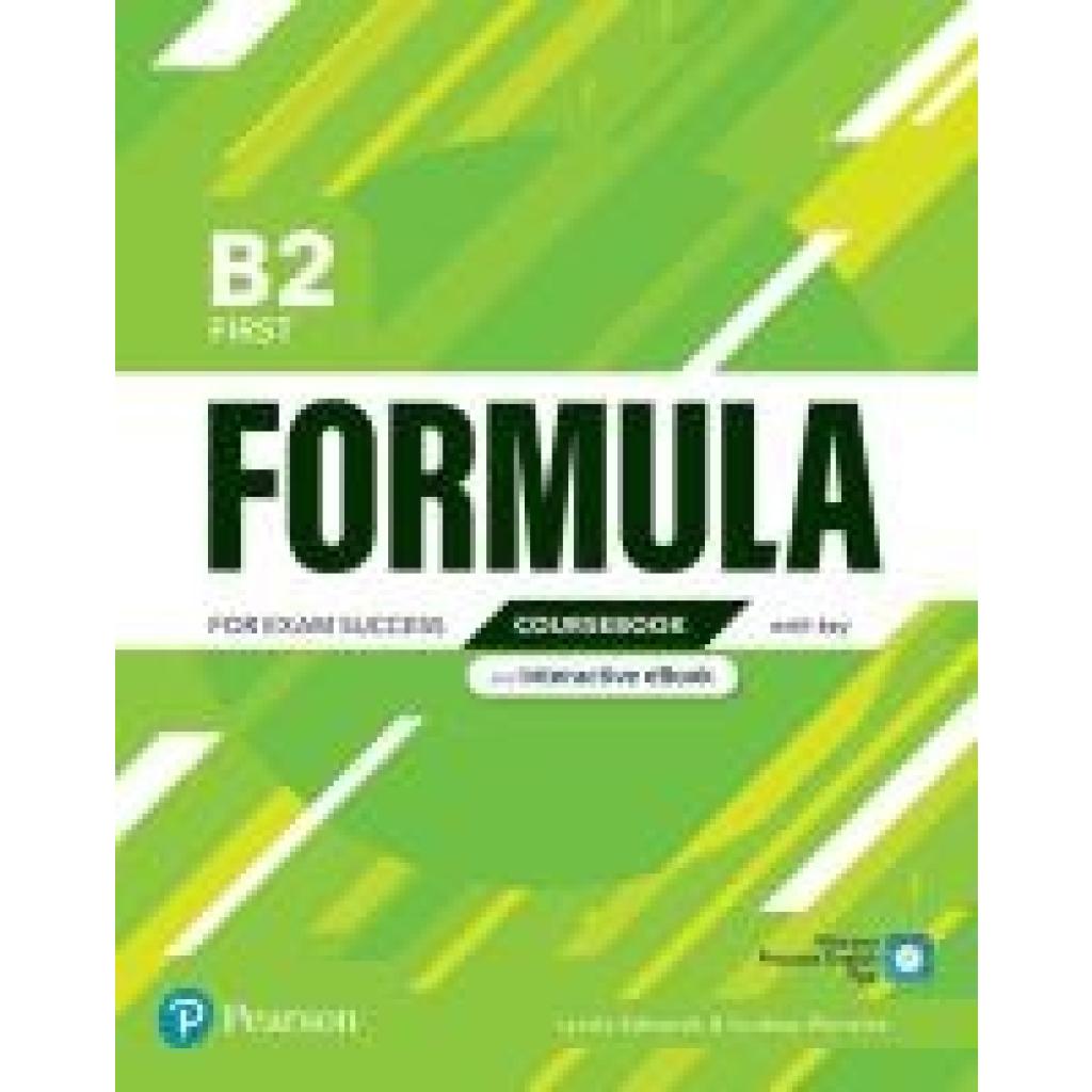 9781292391410 - Formula B2 First Coursebook with key & eBook Kartoniert (TB)