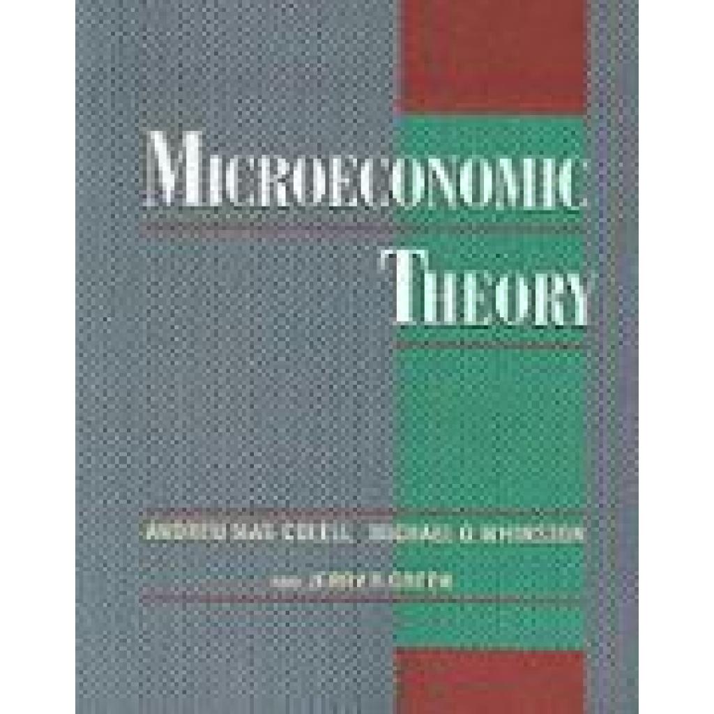 9780195102680 - Microeconomic Theory - Andreu Mas-Colell Michael D Whinston Jerry R Green Kartoniert (TB)