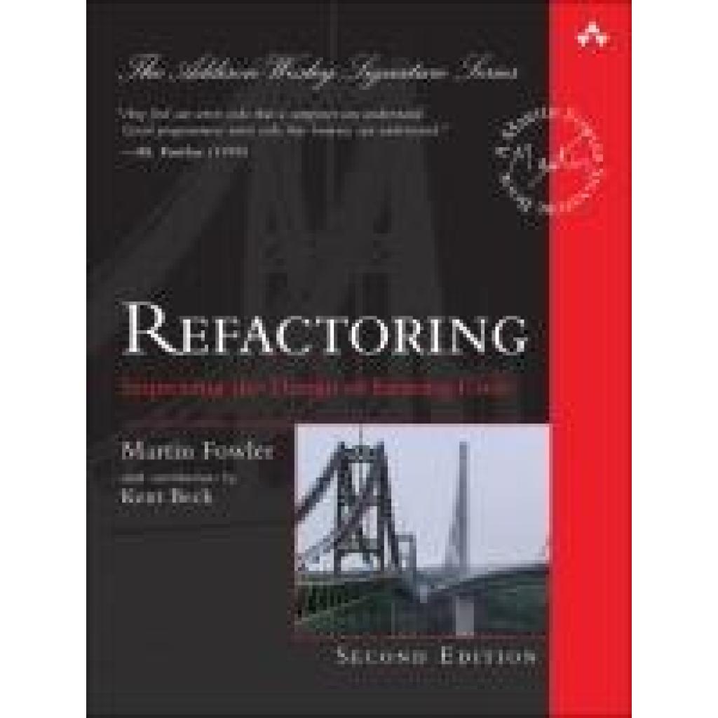 9780134757599 - Addison Wesley Signature Series   Refactoring - Martin Fowler Gebunden