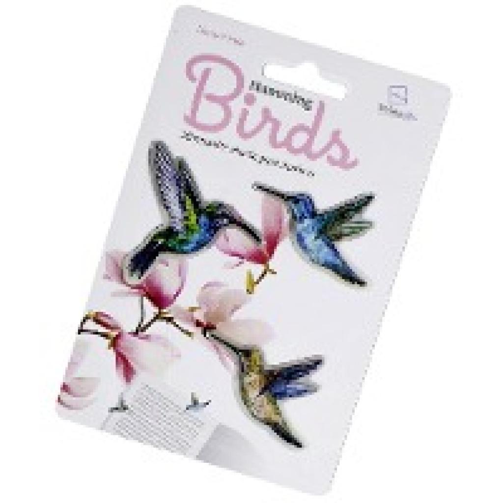 Stikki Marks 30 Mini-Lesezeichen (Humming Birds) | selbsthaftend | wiederablösbar