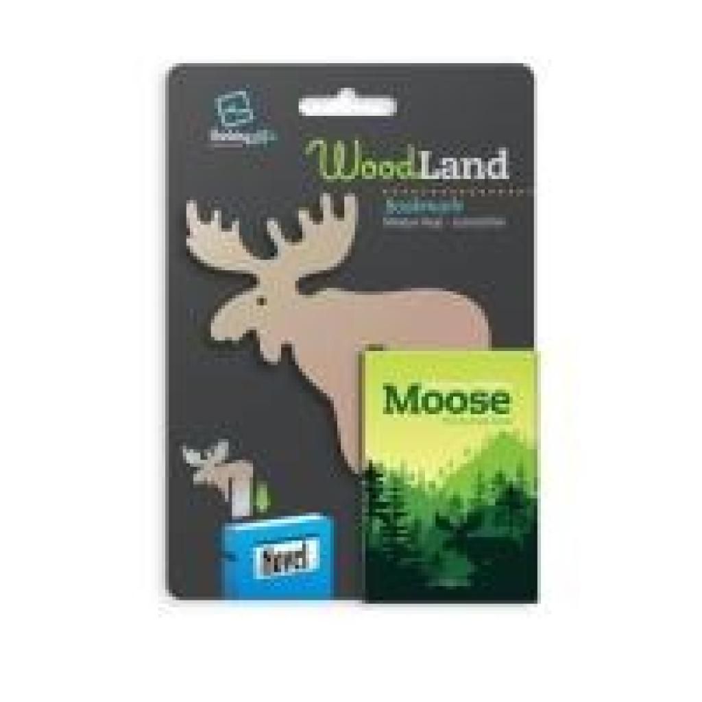 Woodland Lesezeichen Moose - Elch