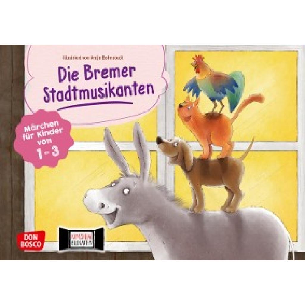 Grimm, Brüder: Die Bremer Stadtmusikanten. Kamishibai Bildkartenset.