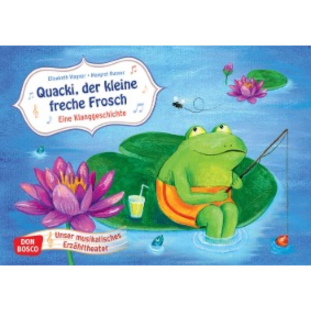 Wagner, Elisabeth: Quacki, der kleine freche Frosch. Kamishibai Bildkartenset