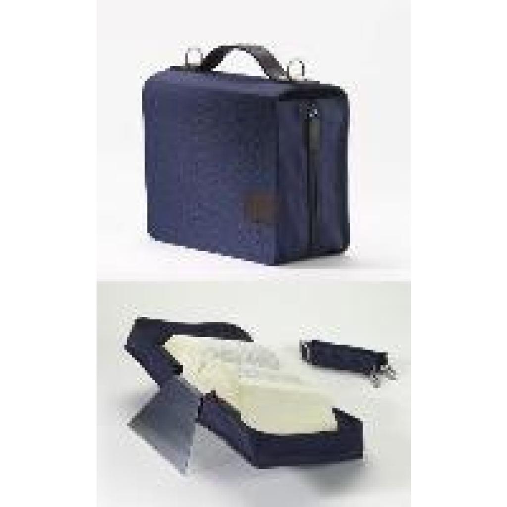 4260106430279 - SKIN Tasche BASIC Gr L (Sartorius) marine-blau   mit Tragegurt & Buchstütze