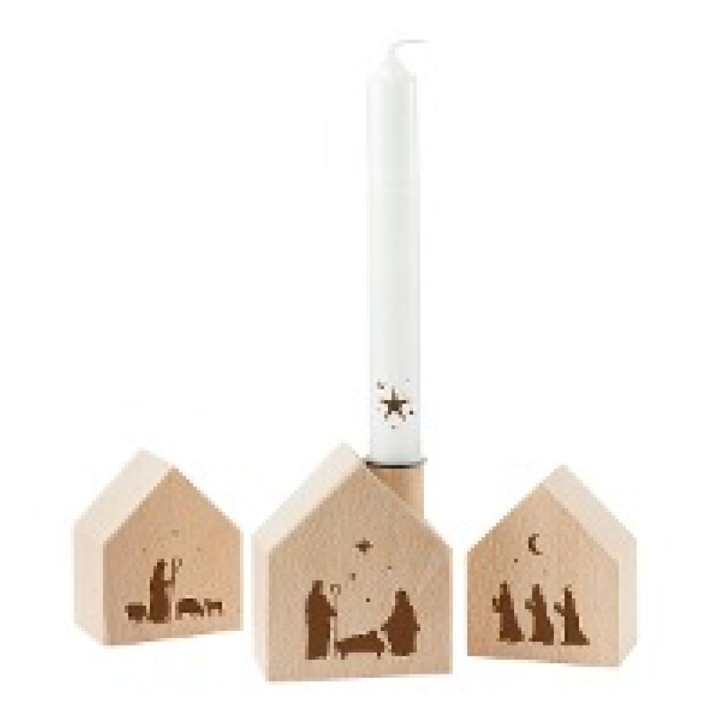 Holzhaus-Set Weihnachten